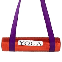 4.25" Shiny Red Yoga Mat Glass Christmas Ornament