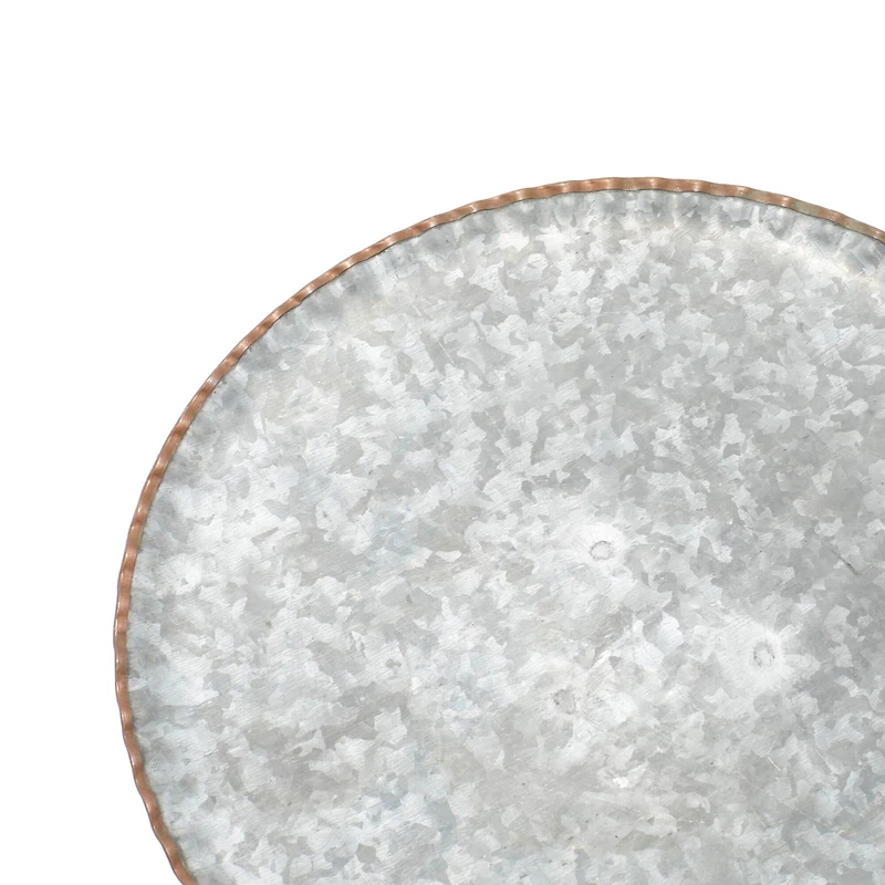 Gray Metal Farmhouse Cake Stand Set