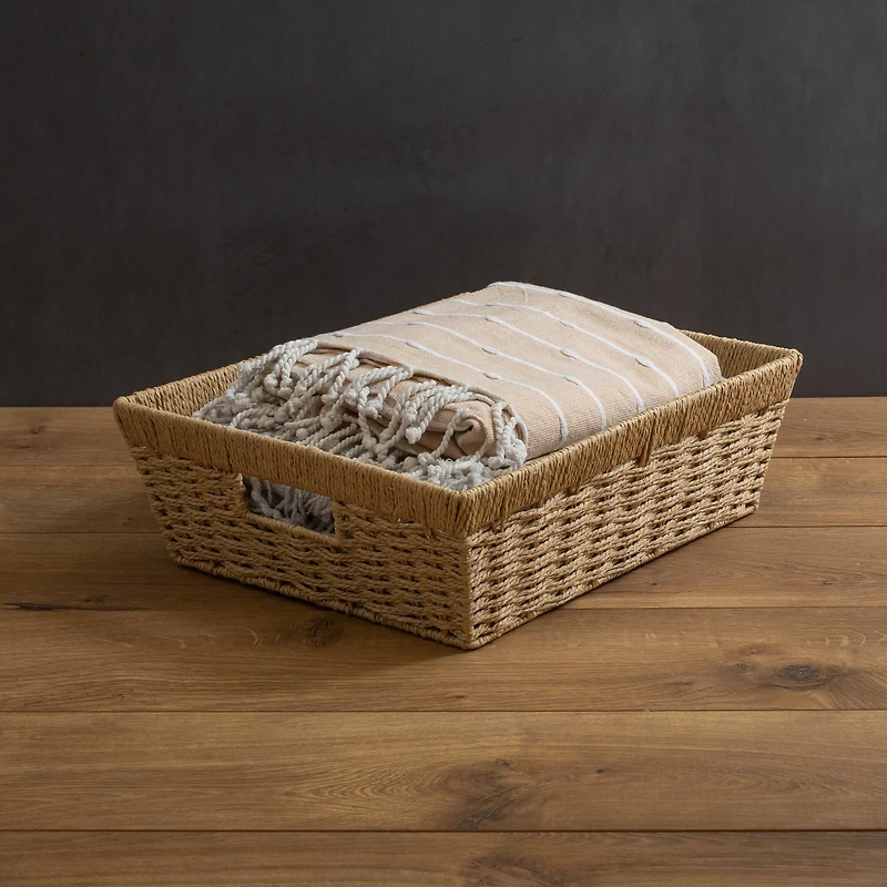 Simplify Large Dutch Weave Shelf Storage Basket