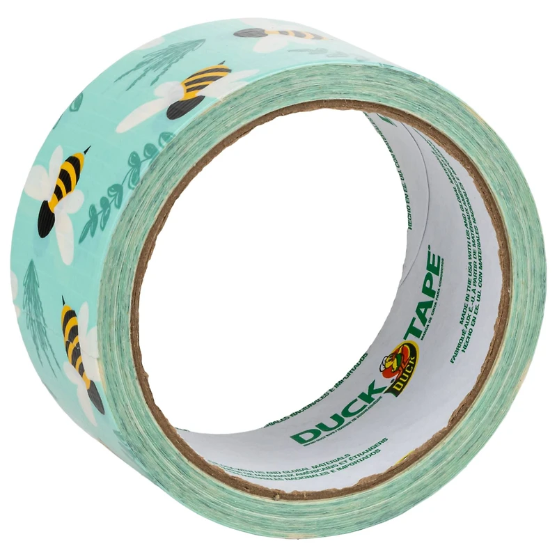 Duck Tape® Blue Botanical Bees Duct Tape