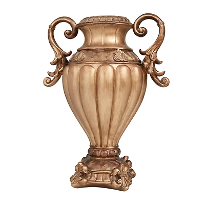 17" Bronze Traditional Decorative Jar