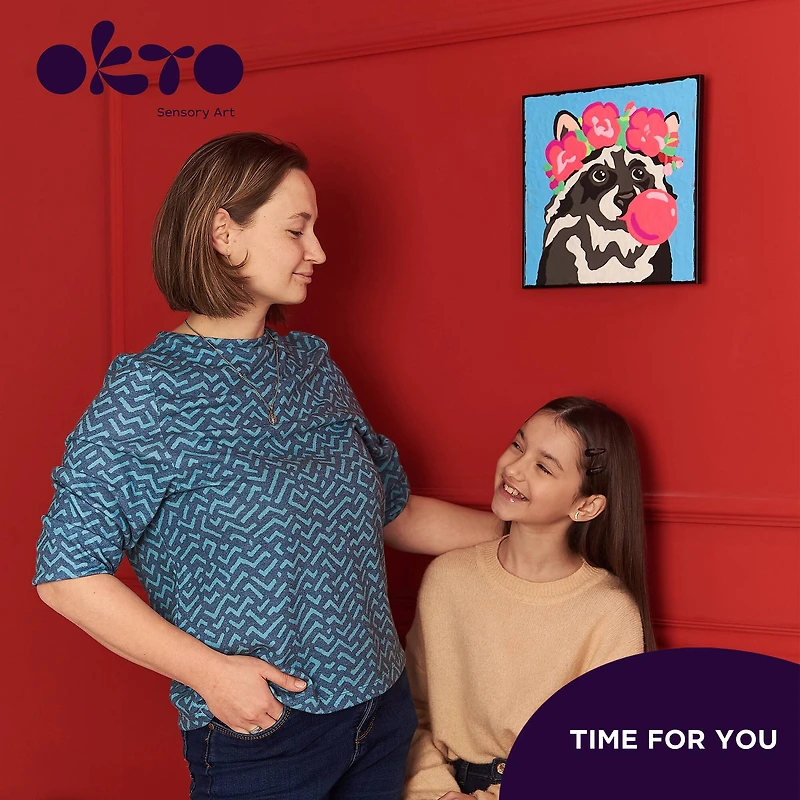 OKTO Raccoon Clay by Numbers Kit