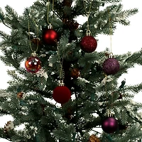 7 Pack 1.5" Burgundy Shades Shatterproof Ball Ornaments by Ashland®