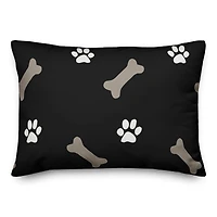 Bones & Paws Indoor/Outdoor Lumbar Throw Pillow