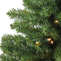 18" Pre-Lit Canadian Pine Artificial Christmas Tree, Clear LED Lights