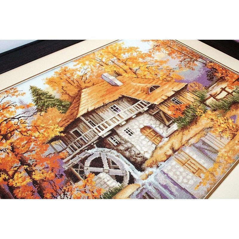 Luca-S Autumn Landscape Counted Cross Stitch Kit