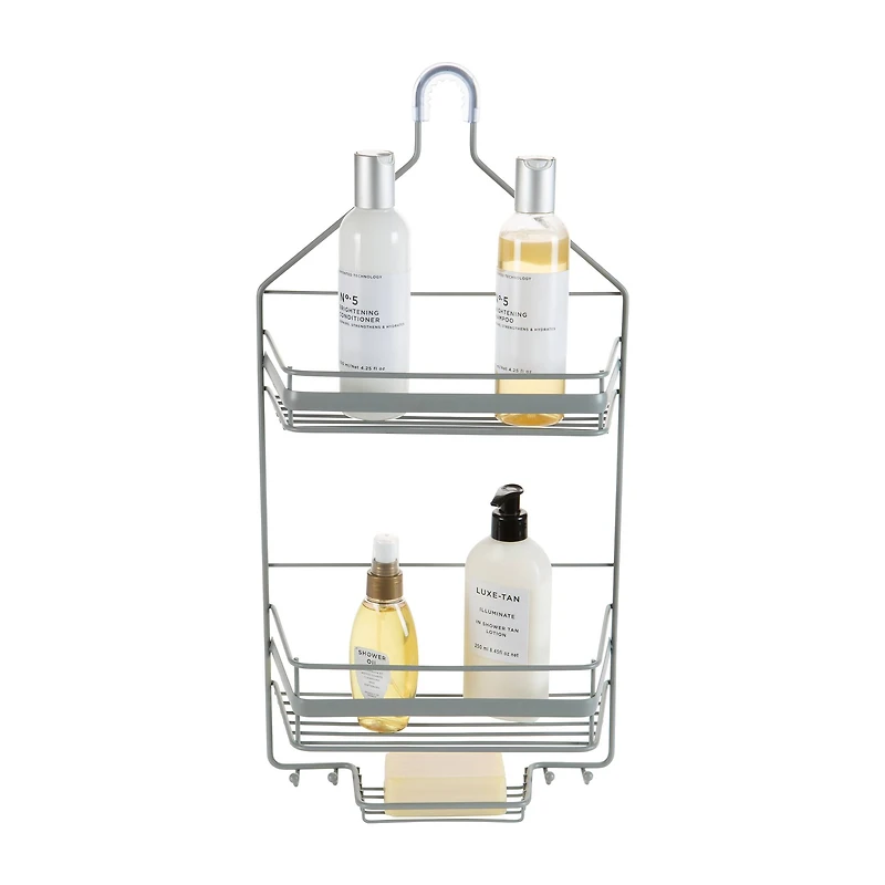 Bath Bliss 22" Gray Regency Shower Caddy