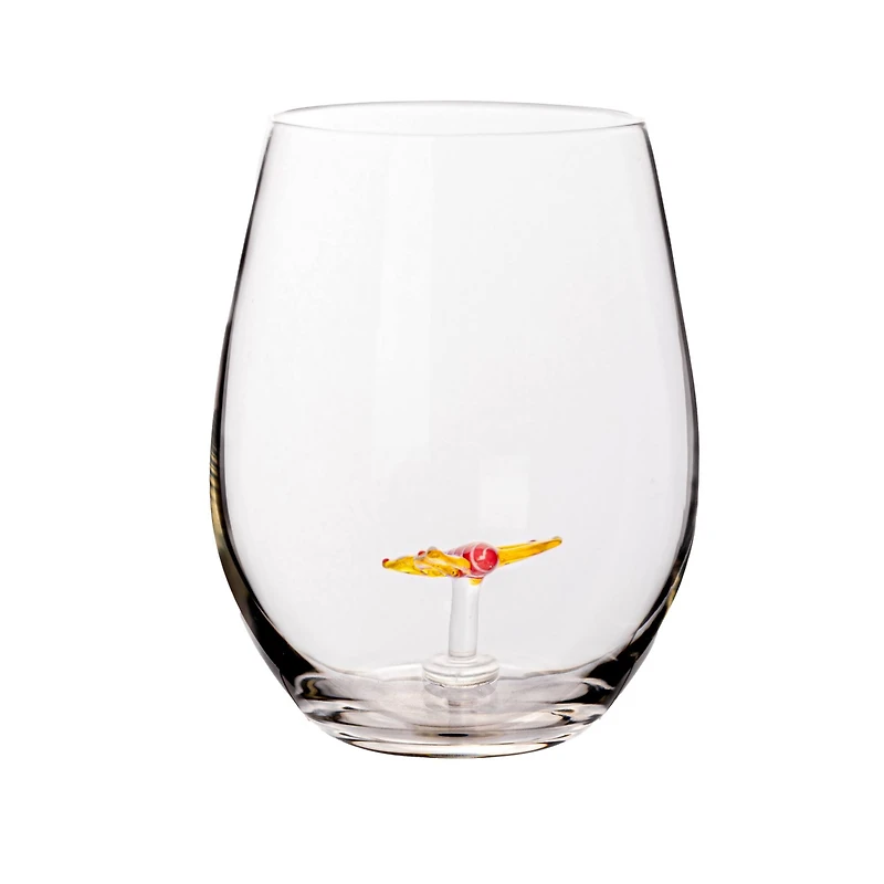 Hello Honey® 4.75" Round Stemless Wine Glass Set