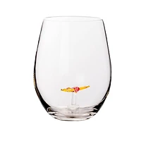 Hello Honey® 4.75" Round Stemless Wine Glass Set