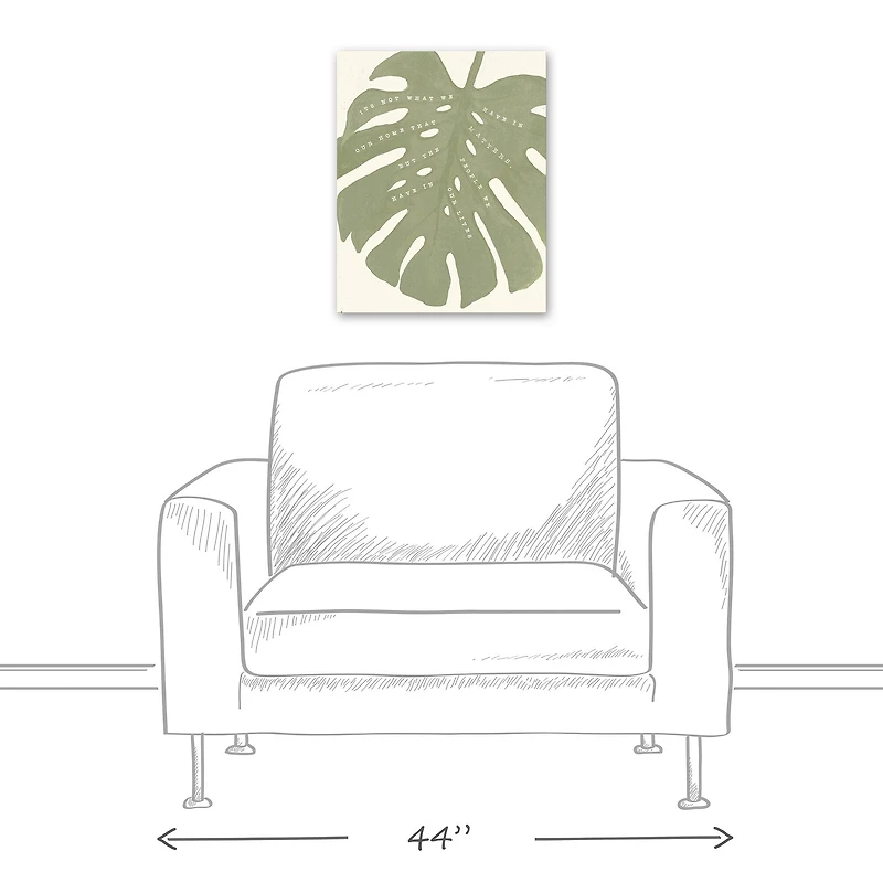 Designs Direct Big Green Monstera Canvas Wall Art