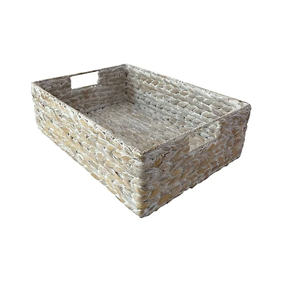 Medium White Hyacinth Basket by Ashland®
