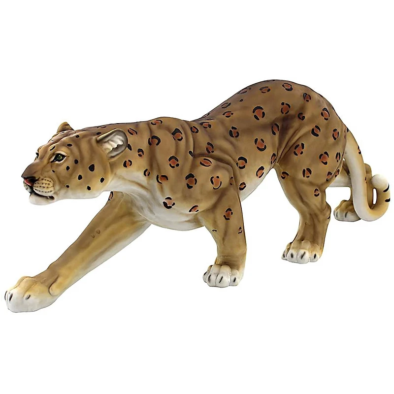 Design Toscano 10" Silent Pursuer Spotted Leopard Garden Statue