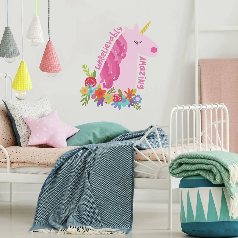 RoomMates Unicorn Peel & Stick Giant Wall Decals