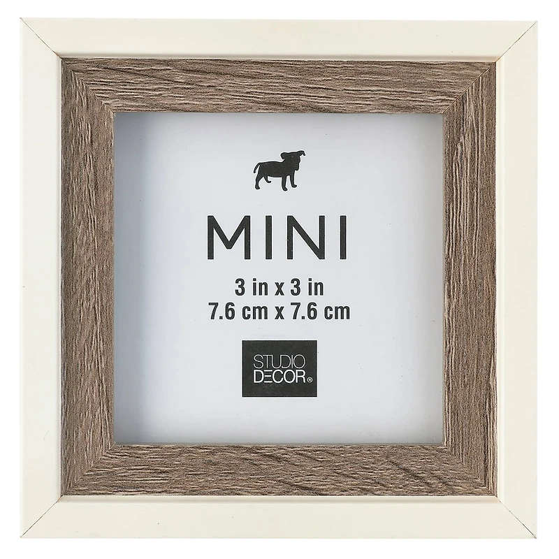 24 Pack: Gray & White 3" x 3" Mini Frame by Studio Décor®