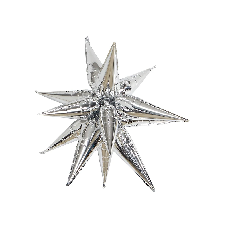 26" Silver Starburst Foil Balloon by Celebrate It™