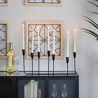 CosmoLiving by Cosmopolitan Black Metal Tapered Candelabra