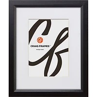 Craig Frames Economy Ebony Hardwood Picture Frame with Mat
