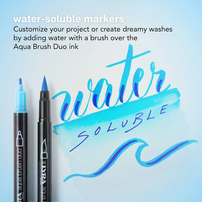 LYRA Aqua Brush Duo Marker Pen Set