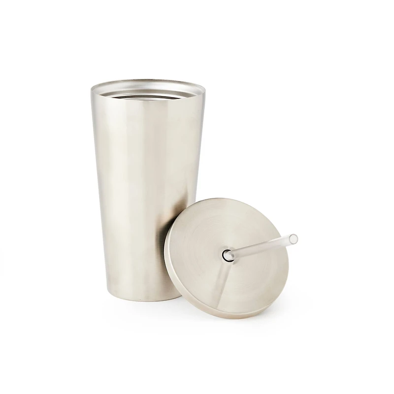 19oz. Stainless Steel Tumbler with Straw by Celebrate It™