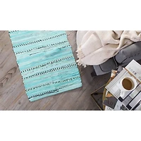 DII® Multi Aqua Rag Rug, 20" x 31.5"