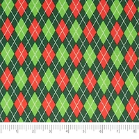 SINGER Christmas Diamonds Print Cotton Fabric