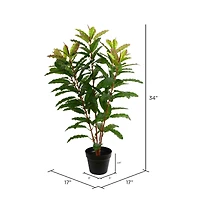 34" Artificial Green Myrtle Real Touch Plant