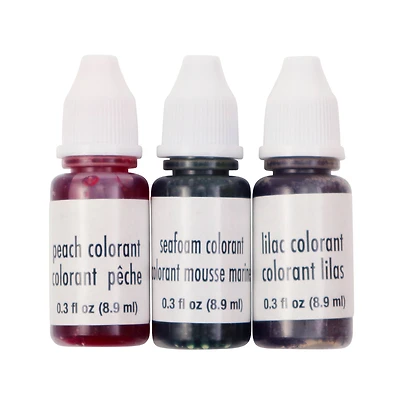 9 Packs: 3 ct. (27 total) Lilac, Peach & Seafoam Soap Colorants by Make Market®