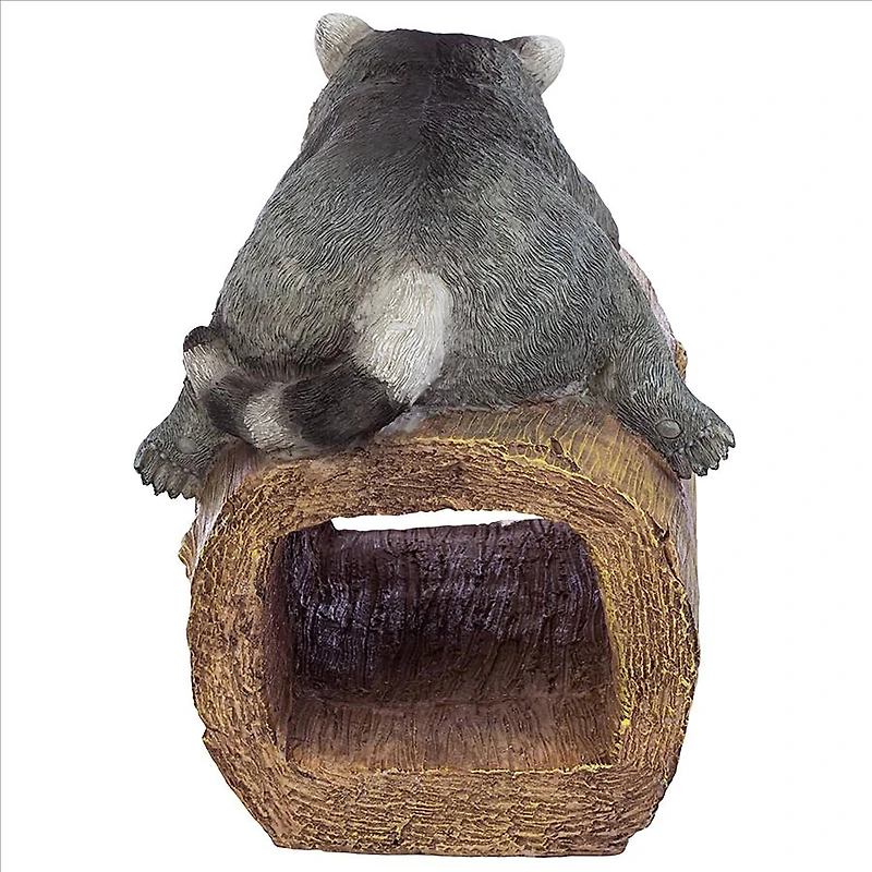 Design Toscano 9" Raider the Raccoon Gutter Guardian Downspout Statue