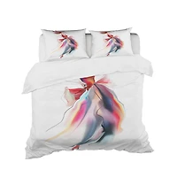 Designart 'Retro Fashion Dress' Portrait Bedding Set