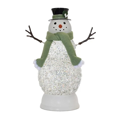 11" LED Snowman Snow Globe