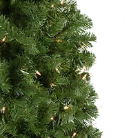 7.5ft. Pre-Lit Hazelton Spruce Artificial Christmas Tree, Clear Lights