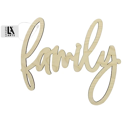 Leisure Arts® 12" Family Wood Word