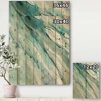 Designart - Silver Springs II Blue Green