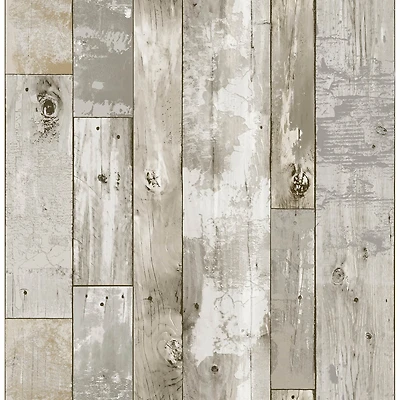 InHome Driftwood Peel & Stick Wallpaper