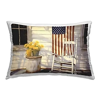 Stupell Industries Americana Deco Scene Outdoor Printed Pillow