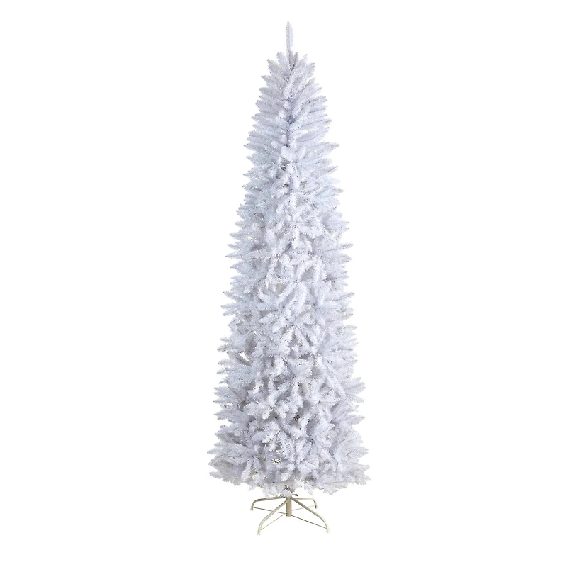 8ft. Unlit Slim White Artificial Christmas Tree