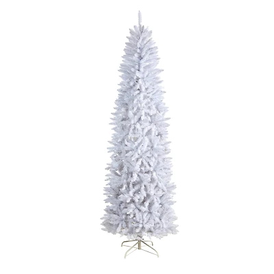 8ft. Unlit Slim White Artificial Christmas Tree