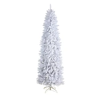 8ft. Unlit Slim White Artificial Christmas Tree