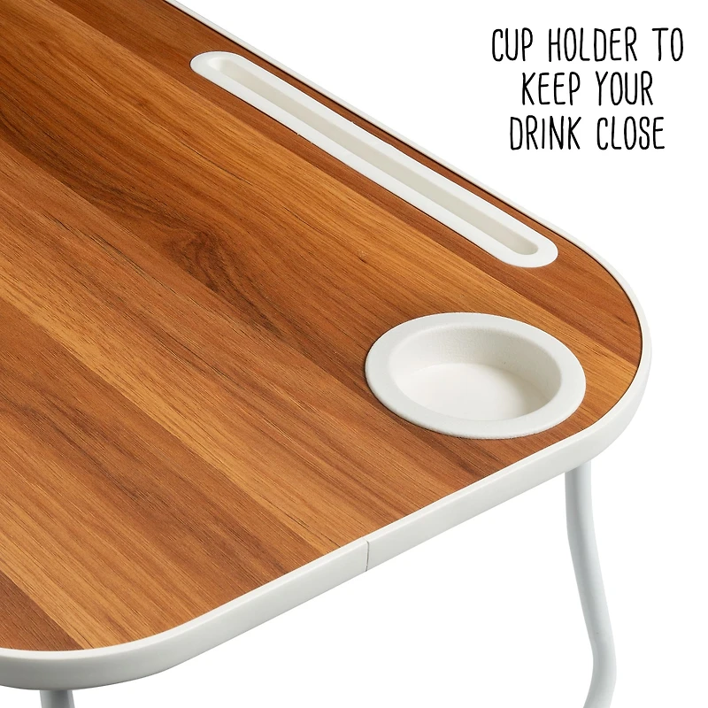 Honey Can Do Walnut Collapsible Folding Lap Desk