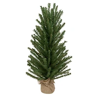 24" Unlit Scottsdale Mini Pine Artificial Christmas Tree with Burlap Base