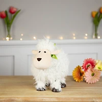 8.25" White Bouncing Sheep Easter Figure