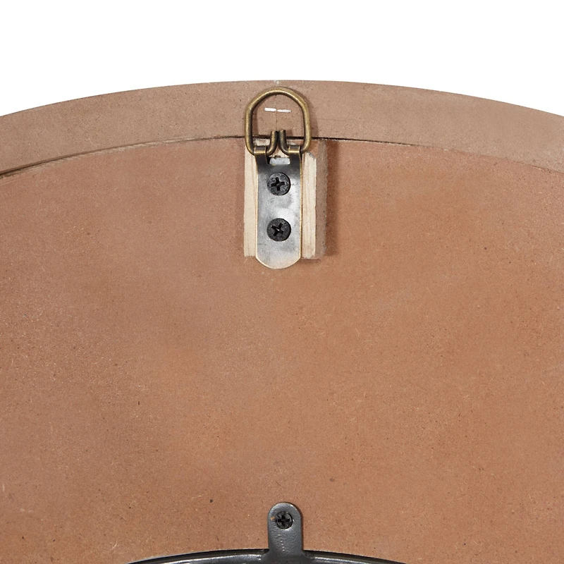 White Wood Farmhouse Wall Clock, 32" x 32" x 2"