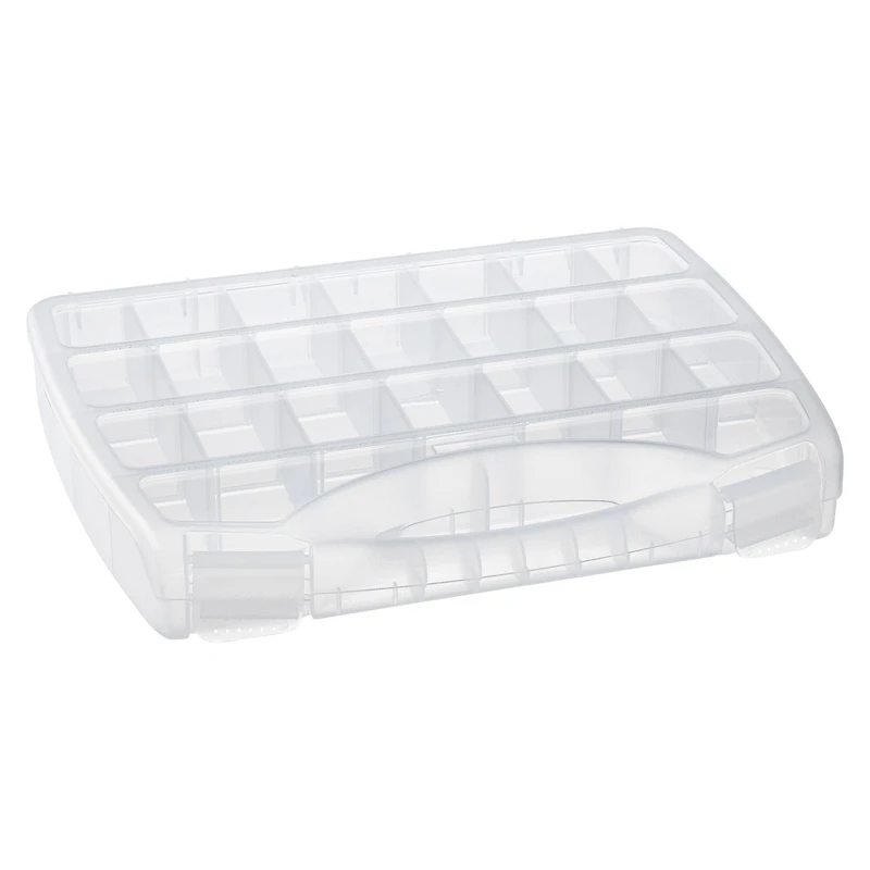 Large Adjustable Compartment Bead Storage Box with Handle by Bead Landing™