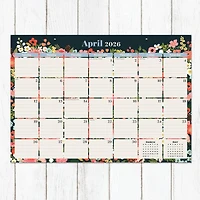 2026 Bountiful Blooms Medium Desk Pad Monthly Blotter Calendar