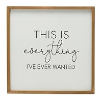 Hello Honey® Everything I Ever Wanted Wood Framed Wall Décor