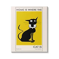 Stupell Industries Home's Where Cat Is Phrase Funny Fashion Feline Canvas Wall Art
