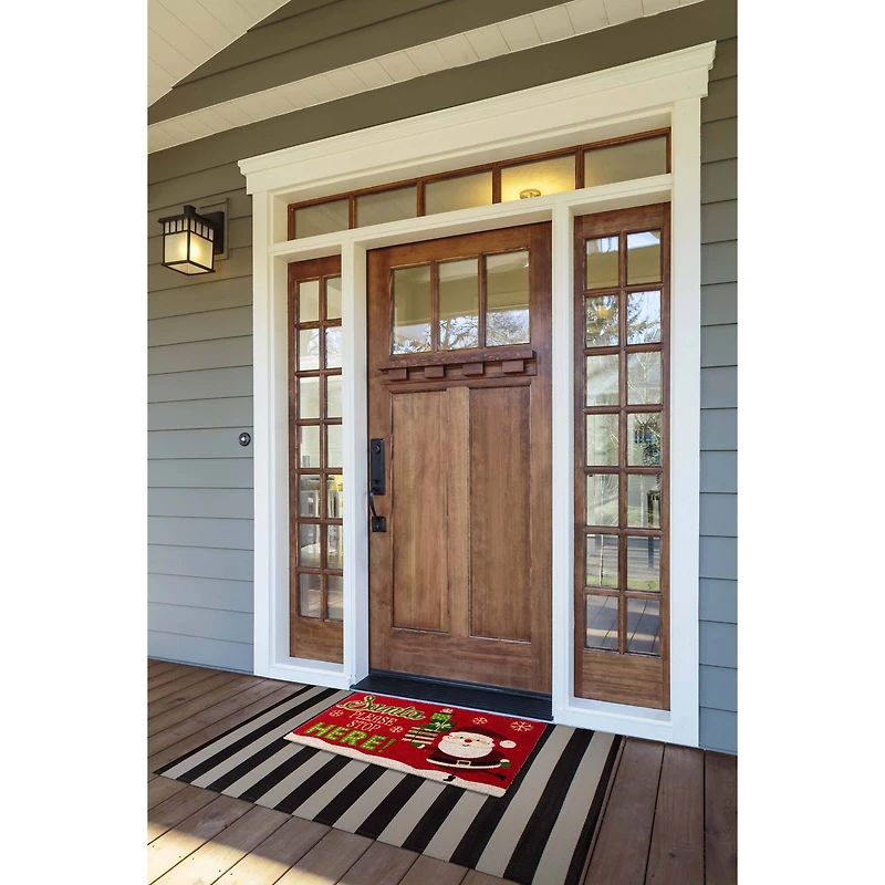 DII® Santa Please Stop Here Doormat