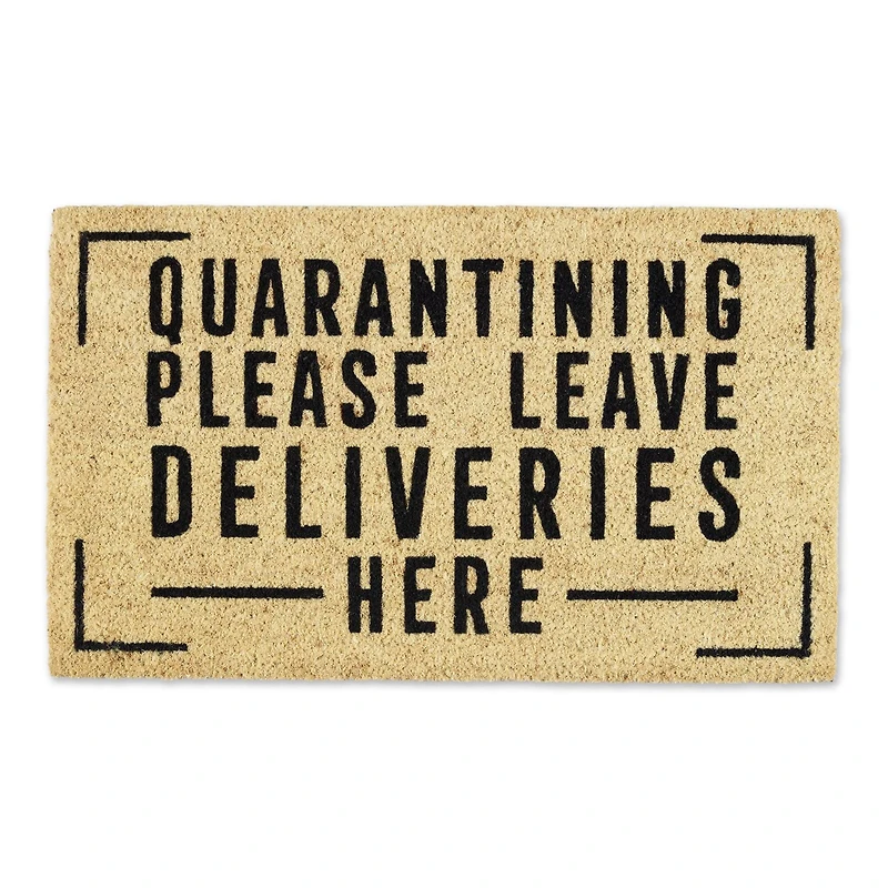 DII® Quarantining Deliveries Here Doormat