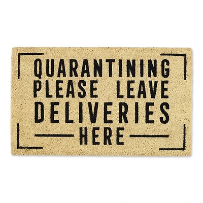 DII® Quarantining Deliveries Here Doormat