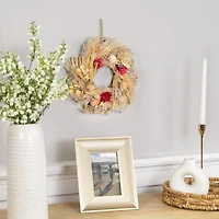 11" Pampas Grass & Dried Floral Spring Wreath